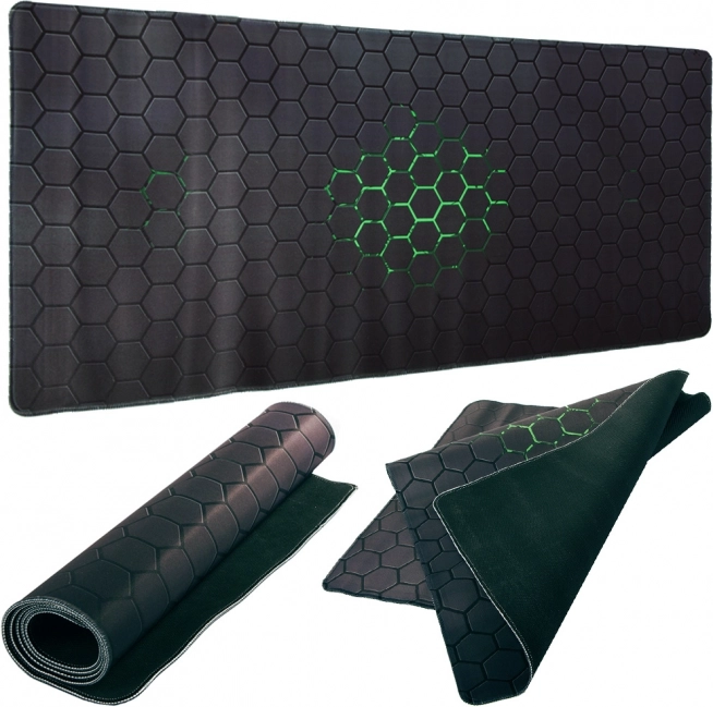 Gaming Mouse Pad XL 80 × 30 cm with Hexagon Design
