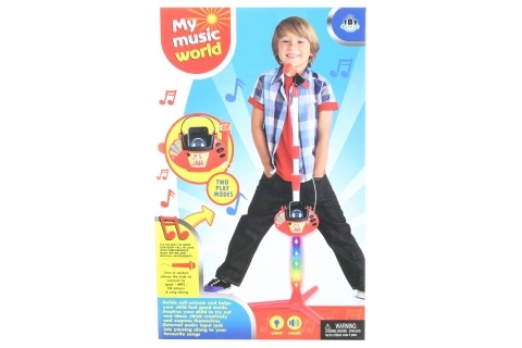 Kinderen verlichtende microfoon met MP3 aansluiting