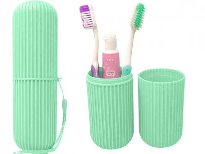 Étui de voyage pour brosse à dents et dentifrice