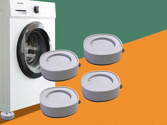 Anti-Vibrationsmatten für Waschmaschine und Geschirrspüler Set, 4 Stück