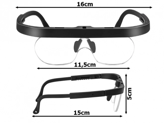 Adjustable Magnifying Reading Glasses with Interchangeable Lenses