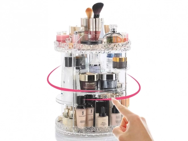 Draaibare organizer voor cosmetica en sieraden