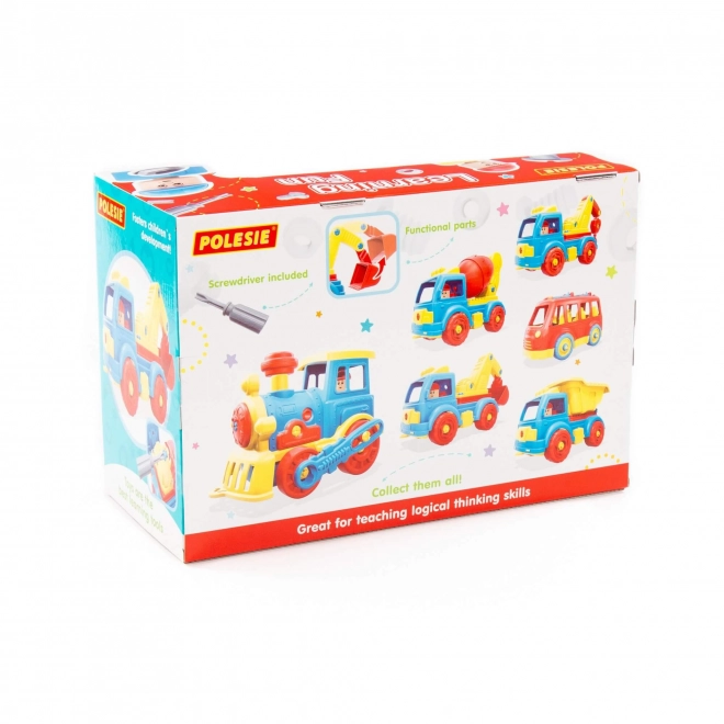 Betonnen mixer met bouwblokken DIY