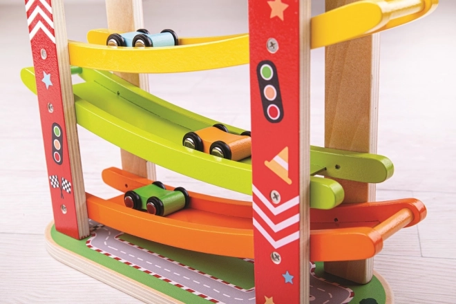 Wooden Racing Track for Cars from Bigjigs Toys