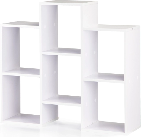 ModernHome moderne draaibare boekenkast van laminaat, wit