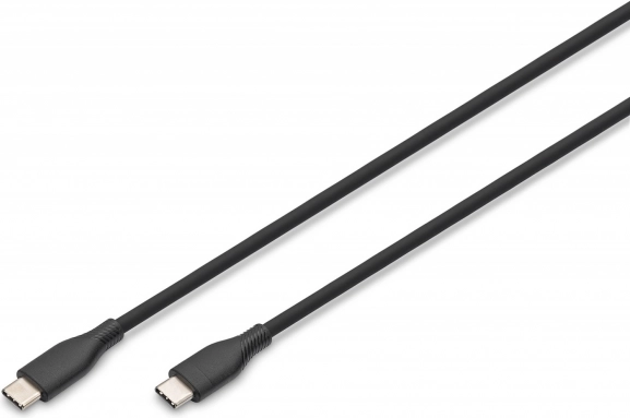 Câble USB-C en silicone de connexion - USB-C, USB 2.0 60 W, 1 m noir