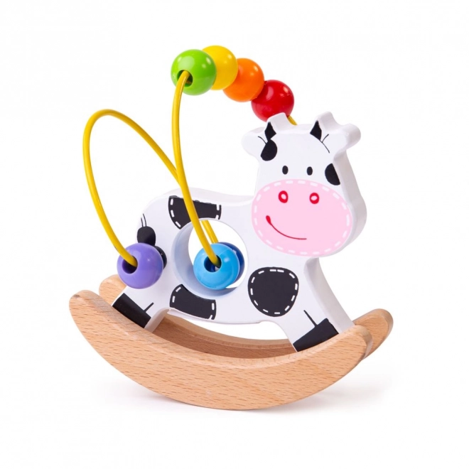 Bigjigs Baby Motoriek doolhof schommel koe