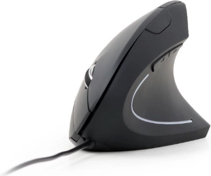 Ergonomische optische 6-Tasten-Maus schwarz