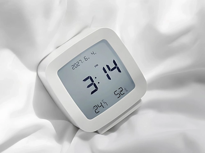 Wekker met snoozefunctie en temperatuur- en vochtigheidsmeting