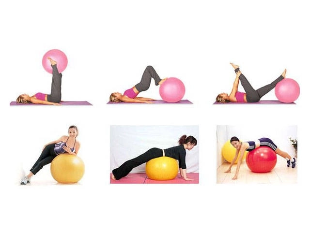 Gym bal met pomp