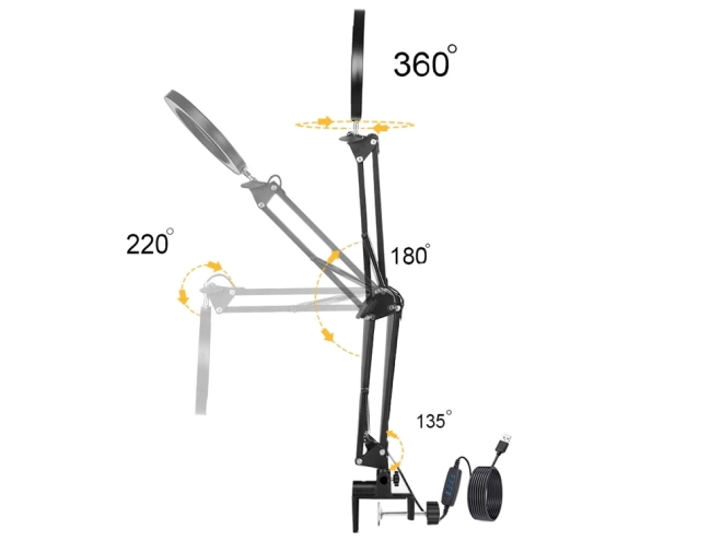 Cosmetische LED vergrotende lamp
