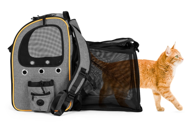 Grote, duurzame, opvouwbare rugzak voor het vervoer van katten en honden