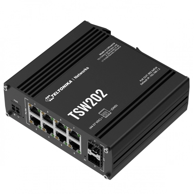 Commutateur industriel géré TSW202 2xSFP 8xPoE+ L2/L3