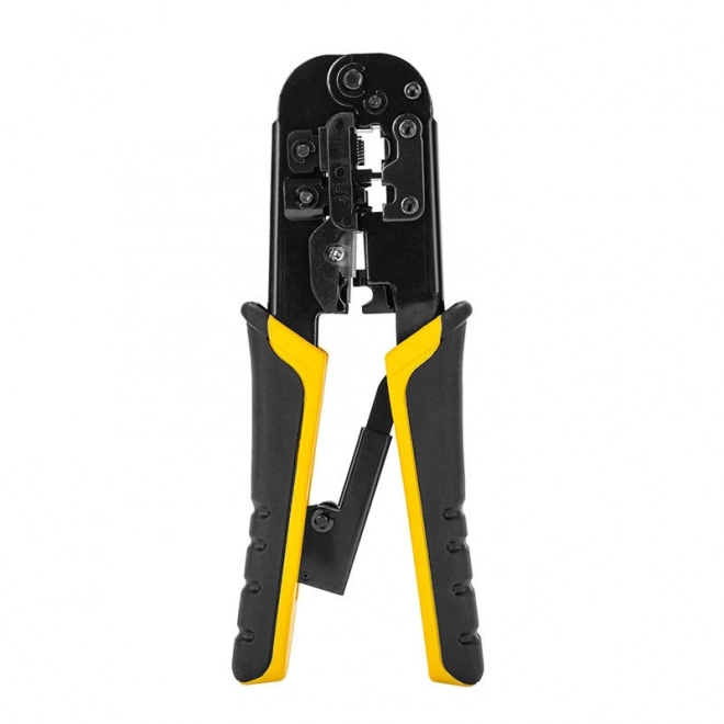 Deli Tools Crimpzange für Netzwerkstecker RJ45/RJ14/RJ12/RJ9 (4/6/8P)