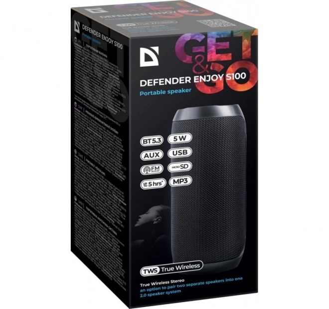 Bluetooth luidspreker ENJOY S100 zwart