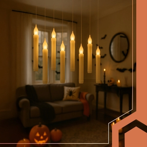 Schwebeeffekt und warmes, flackerndes Licht