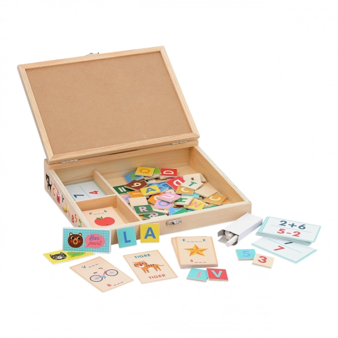Vilac Petite ardoise scolaire avec accessoires