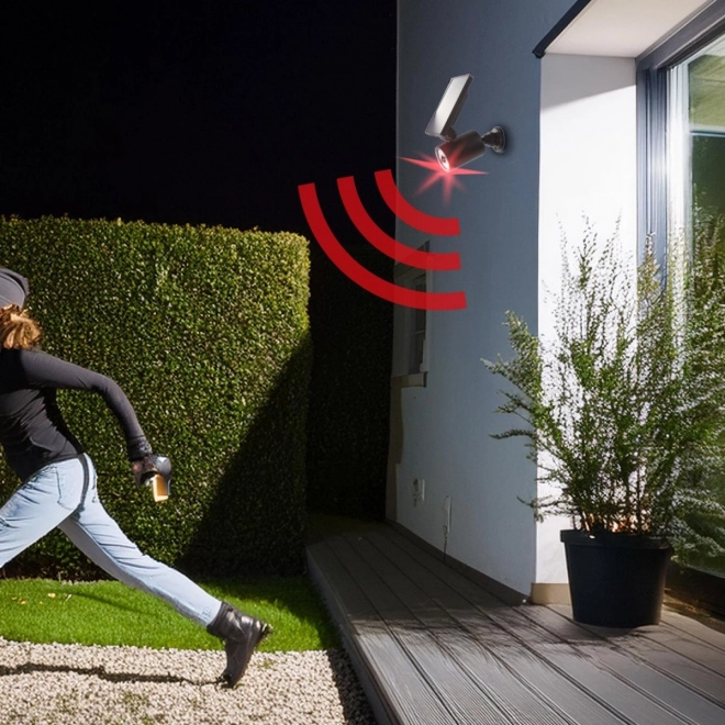 Fausse caméra solaire avec diode clignotante et capteur de mouvement