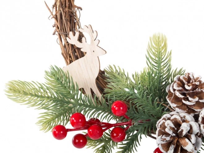 Weihnachtliche Dekorative Girlande mit Verzierungen