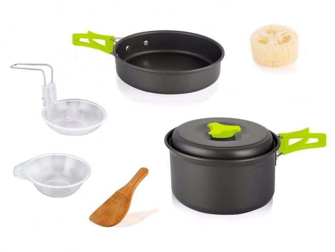 Set van toeristisch servies