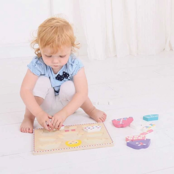 Bigjigs Baby aankleedpuzzel meisje