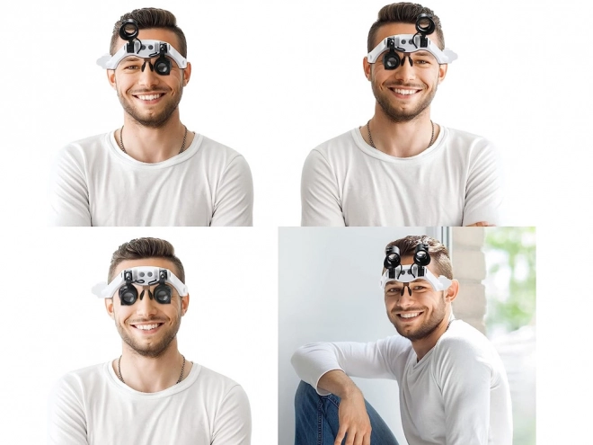 LED Head Magnifier with Interchangeable Lenses
