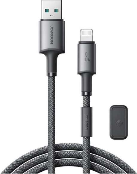 Joyroom magnetic USB–Lightning cable 1.2 m, 3A, gray