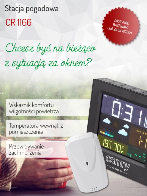 Station Météo Numérique Camry avec Hygromètre et Thermomètre