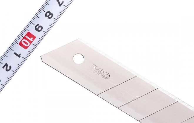 Mes 25 mm 10 stks meskop Deli Tools EDL-DP05 (zilver)