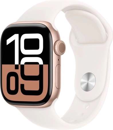 Apple Watch Series 10 GPS Rose Gold 42 mm with Pink Sport Band
