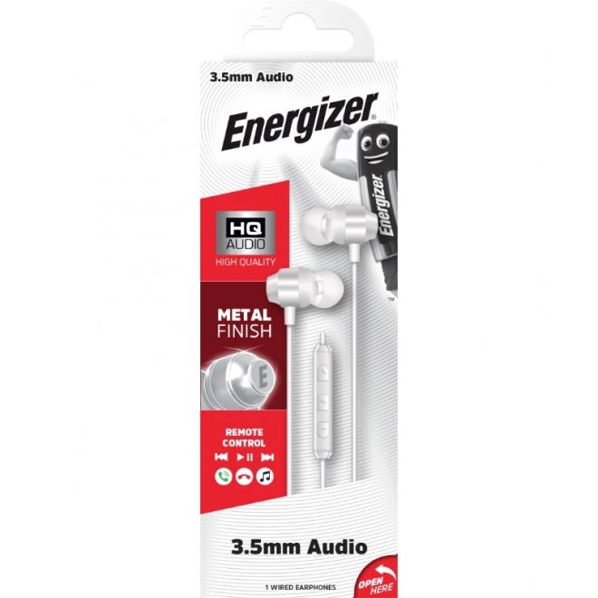 Energizer kabelgebundene Kopfhörer 3,5mm weiß