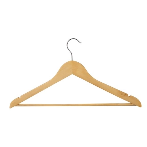 Wooden Clothes Hangers Set - 10 Pieces
