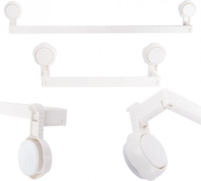 Adjustable Wall-Mounted Towel Holder with Suction Cups