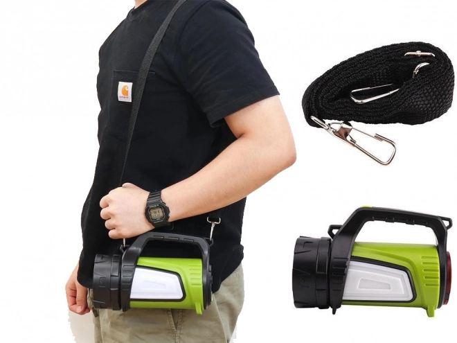 Rechargeable LED Flashlight with Power Bank - Ideal for Camping