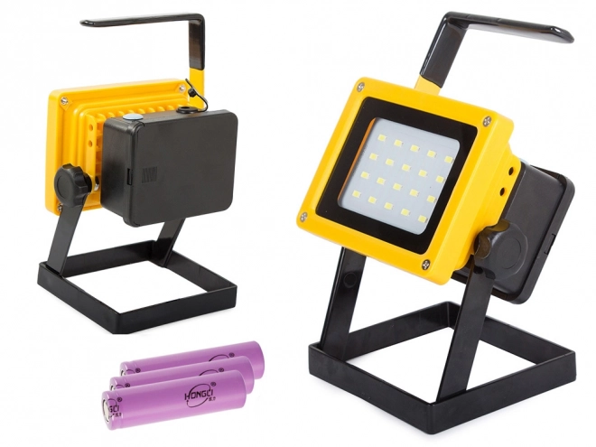 Draagbare oplaadbare LED-lamp met halogeen 100W