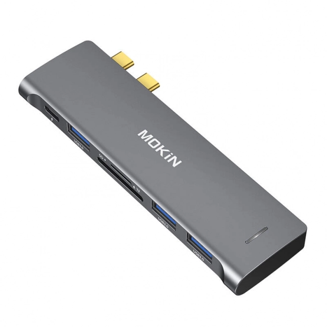 USB-C hub 6v2 pro MacBook zilver
