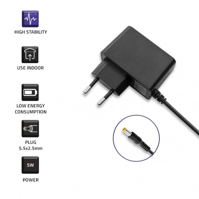 Stopcontactadapter Qoltec 5W