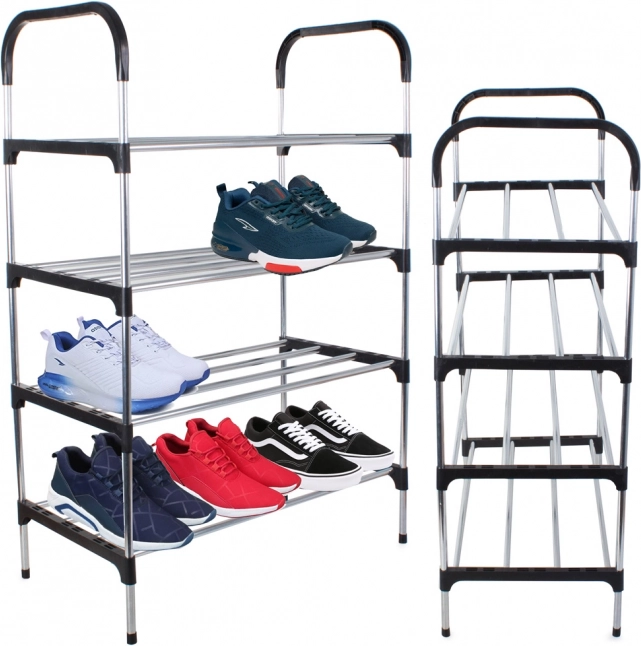 Multilevel Shoe Rack with 4 Shelves