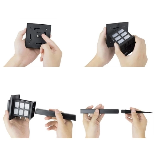 Solar tuinlampen LED – set van 6 huizen