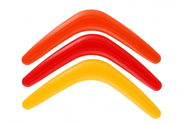Colorful Plastic Boomerang 28cm