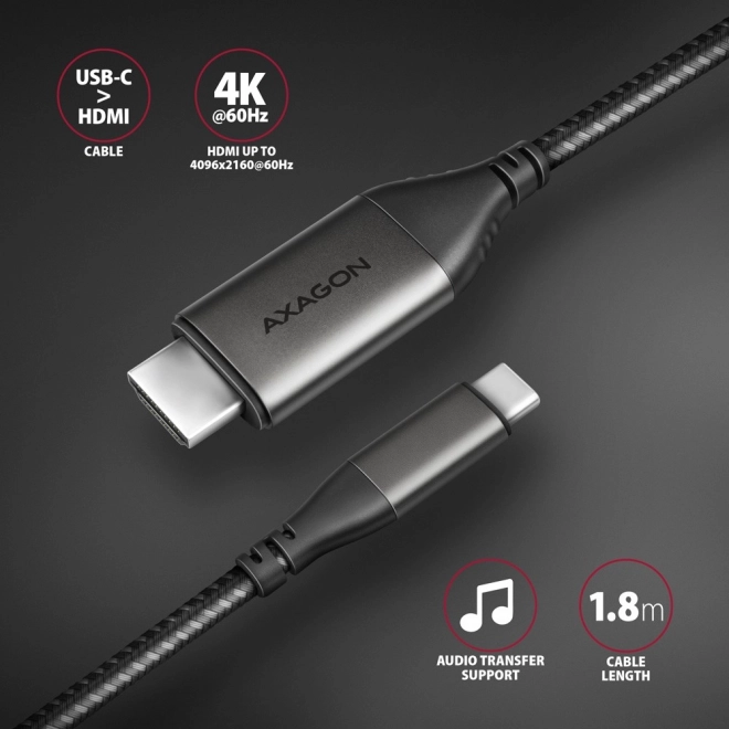Adapter USB-C zu HDMI 4K/60Hz 1,8m