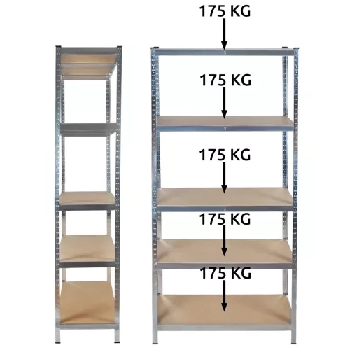 Large and Sturdy Shelving Unit with 5 Shelves