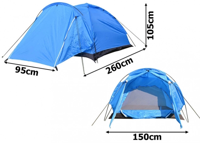 Outdoor kampeertent voor 2 personen met muskietennet en voortent