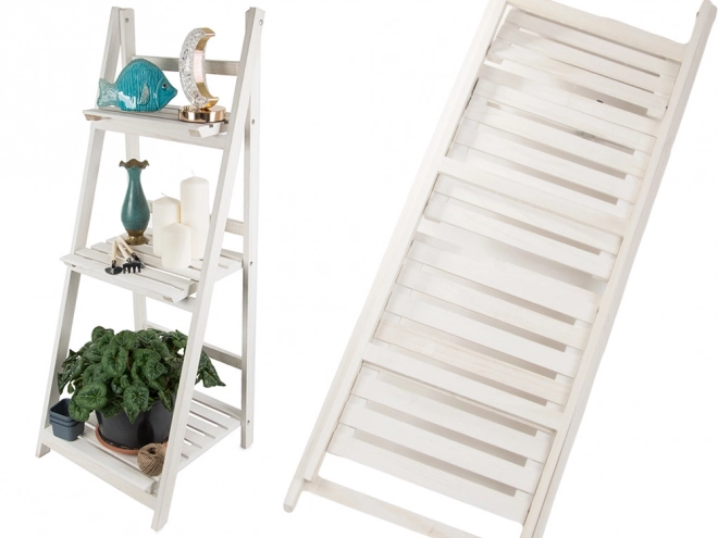 Houten plantenrekladder