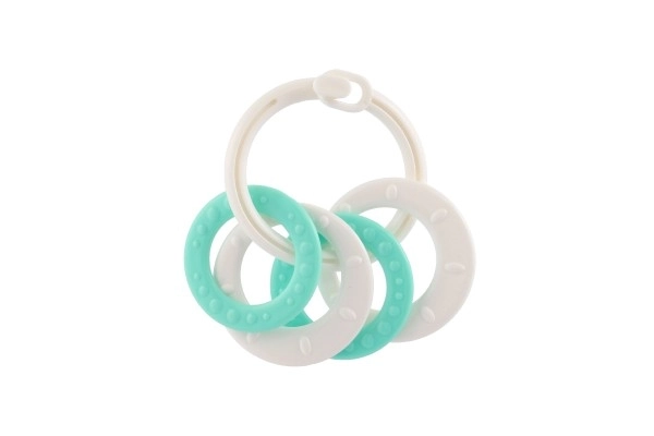 Bijtset met kleurrijke kunststof ringen