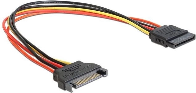 SATA 15-pin Power Extension Cable M/F 30 cm