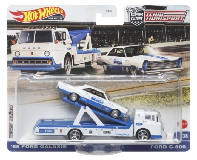 Trekker en raceauto Hot Wheels
