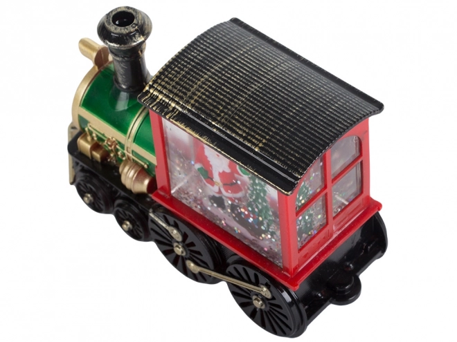 Lanterne de Noël en forme de locomotive avec éclairage LED