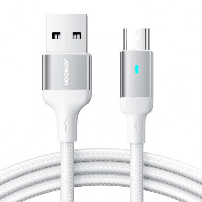 Micro USB Charging and Data Cable 2.4A 1.2m White