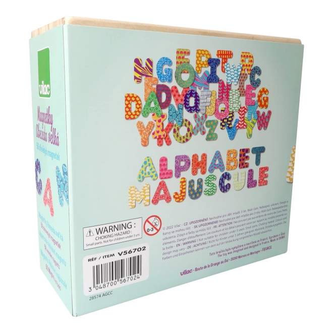 Wooden Magnetic Alphabet Letters Set